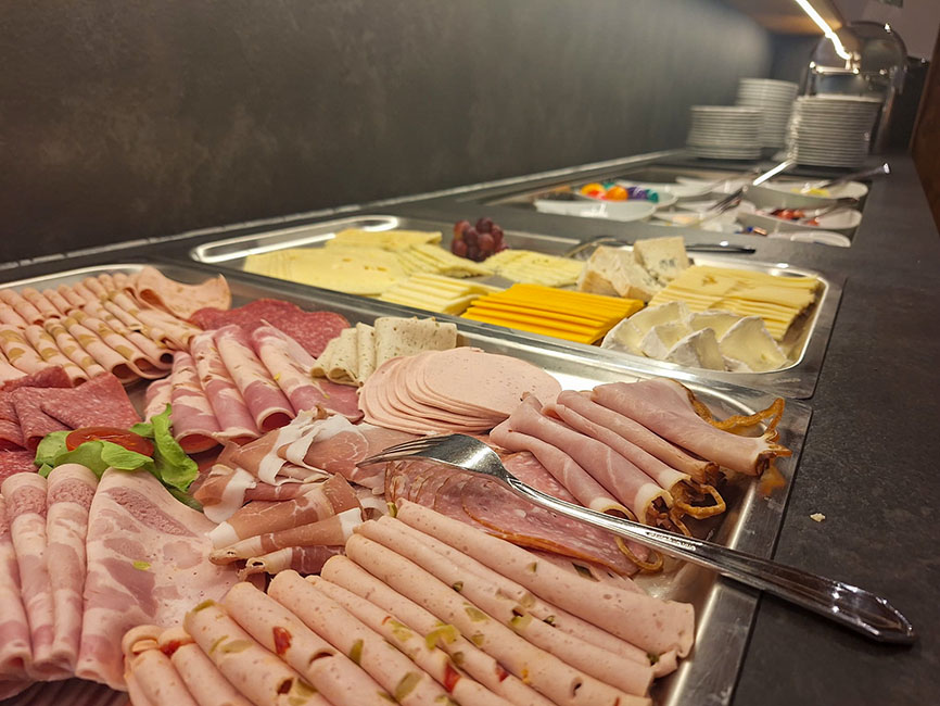 Das Frühstücksbuffet